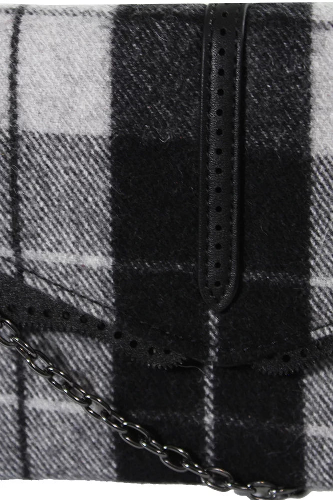 Hudson White Nicole Black Bag Plaid Crossbody Danielle OS