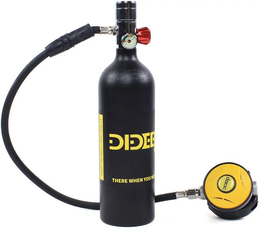 High DIDEEP Training E-S400B 1L Tank Scuba Diving Refill Refill by FETCOI Pump Pressure Cylinder Diving Breathe Equipment Air Underwater for Adapter Mini