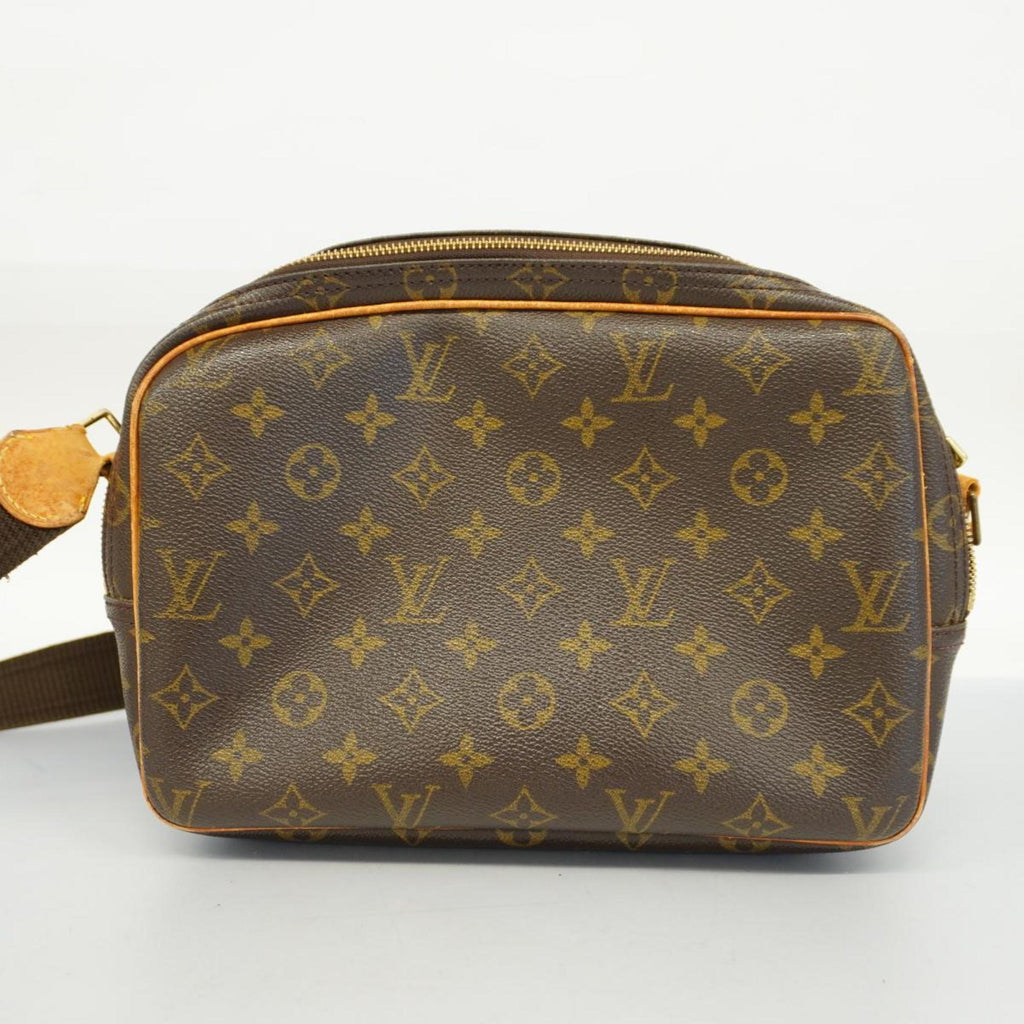 Louis (Good) PM Monogram Brown Reporter Bag Pre-Owned Ladies M45254 Vuitton Shoulder