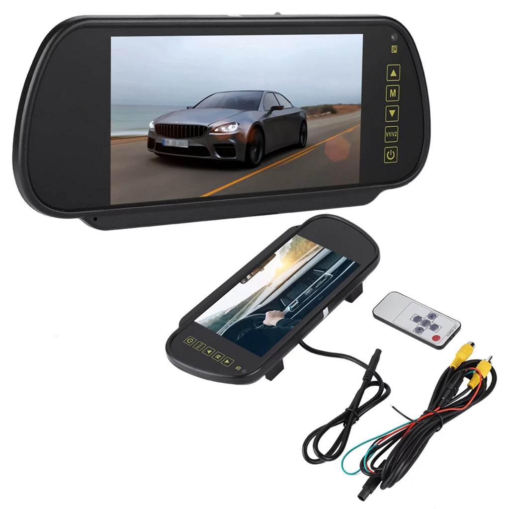 7inch Camera Rearview Dimming Monitor View Auto Mirror Rear Bracket Rearview LCD Car Lsaardth Car With Mirror-