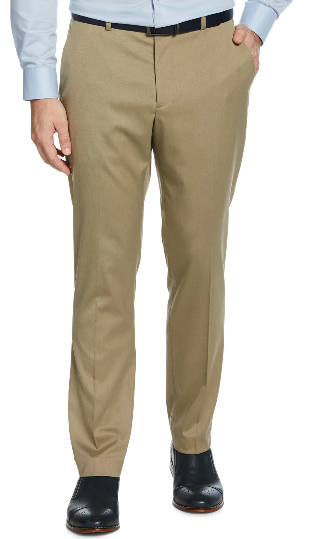 Perry Ellis Pants Chinchilla 36W x Slim 34L Fit No-Iron Mens Portfolio Dress