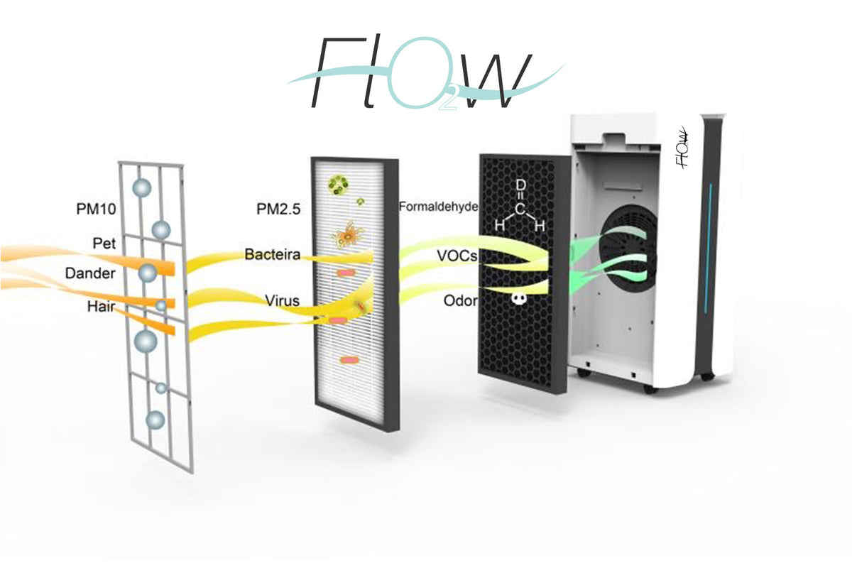 and O2 Filter Flow Carbon with Commercial Air Mia by Size Hepa Purifier Joya