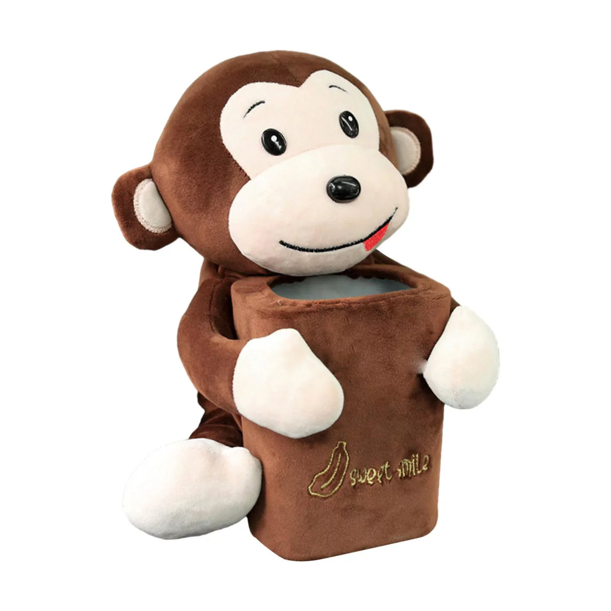 Accessories 2 Vehicle Holder Cute for Monkey Comfortable Cartoon Cartoon Box Home Box in1 Tissue Animal Organizer
