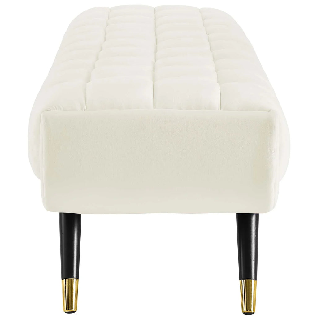 Adept Performance Ivory Modway Bench in Velvet