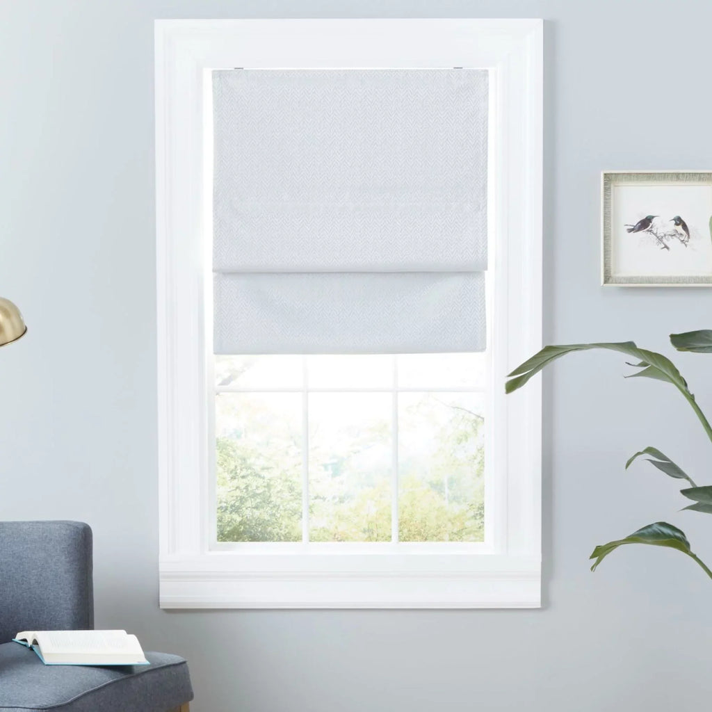 Roman 31"x64", Blackout Esme Home Exclusive Shade, Total White