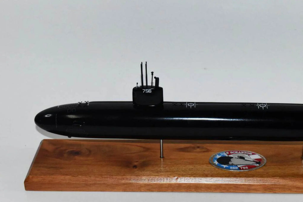 Hull) SSN-756 inch,LA Model,Mahogany,20 (Black Model,Navy,Scale Class USS Submarine Scranton