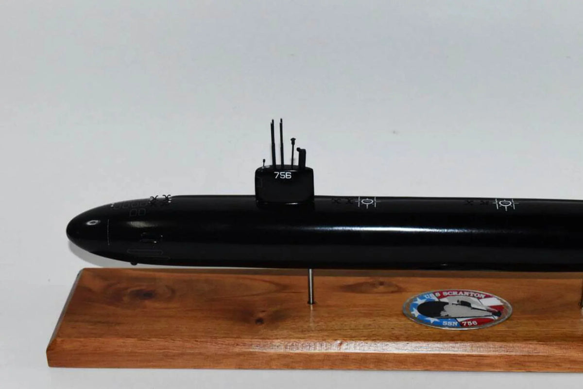 Hull) SSN-756 inch,LA Model,Mahogany,20 (Black Model,Navy,Scale Class USS Submarine Scranton