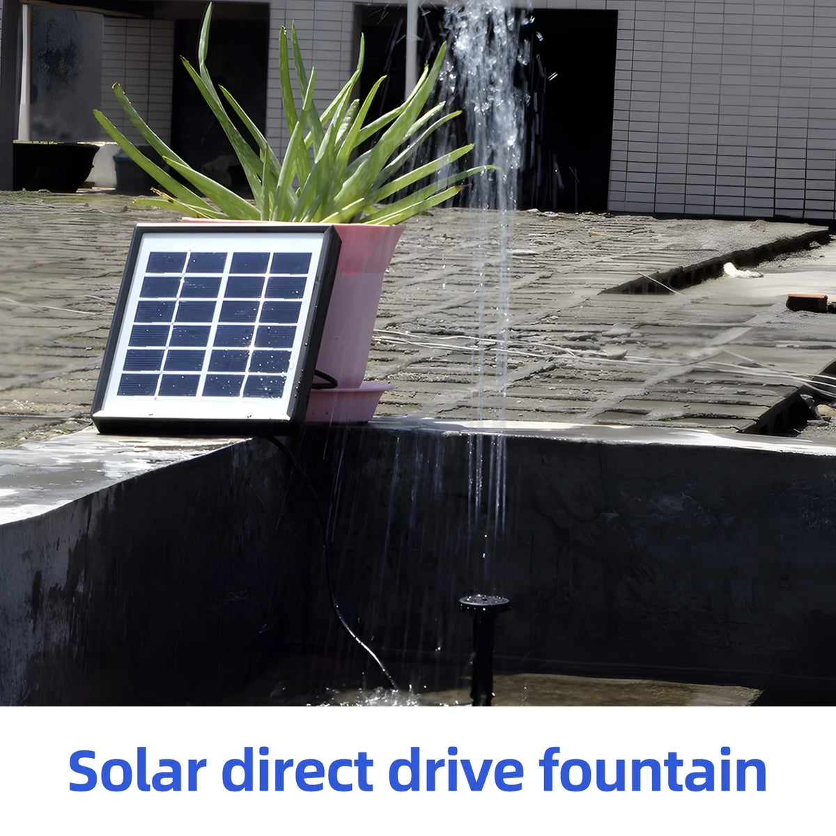 Pond/pool/fish And Arealer Stakes 9.84ft Solar Pond Nozzles Solar Pump Fountain,Stakes 160l/hRate Powered Water Water Powered 9.84ft 8 Water PumpHuiop Powered Pipe Pond Nozzles And Solar