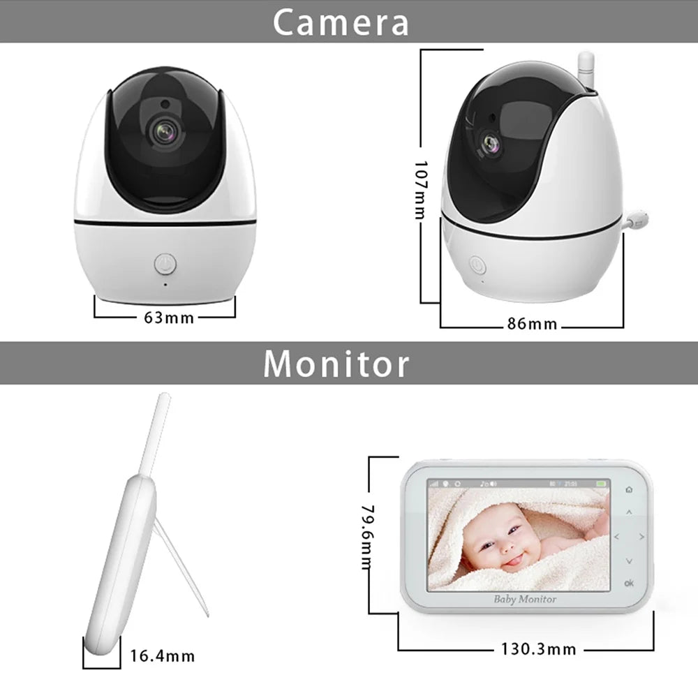 Includes Way Screen Wireless - 4.5 Video 2-Way Dazzduo 4.5 LCD LCD Infrared 4.5 8 Monitor 2 with Camera Infrared OWSOO Camera,Function - Camera LCD Inch Motion Loop 720P Audio Audio inch Vision 8