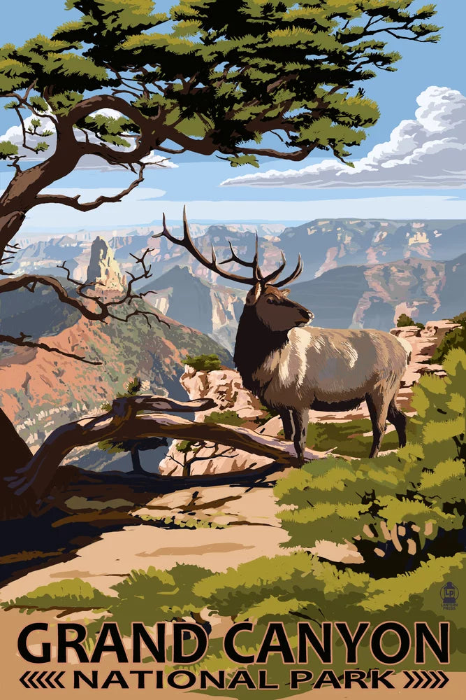 inches, Point Made Park, Arizona, Family, in for (19x27 Premium Puzzle National Jigsaw Canyon Elk Piece Grand and Imperial 500 and USA) Adults