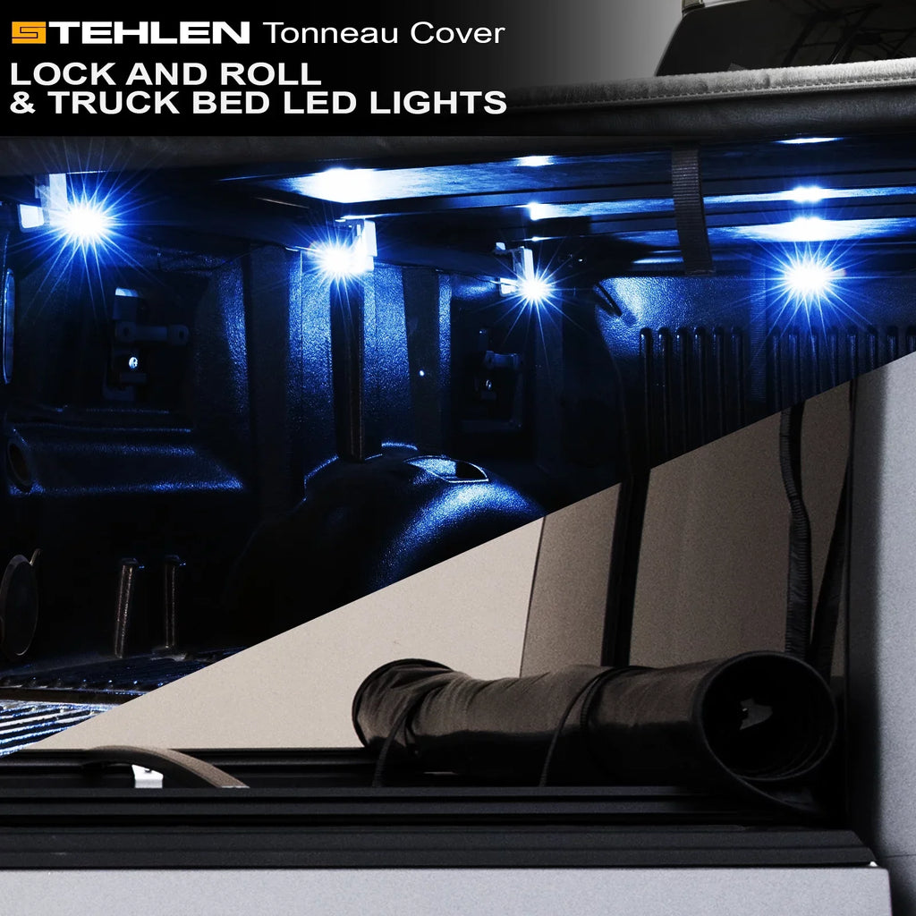 Lights 1500 New 76.8" Tonneau 6.4 with Bed LED Ram Bed For Roll Body Truck ( Up And ) 2019-2022 Lock Style Cover 733469495116 Feet Stehlen