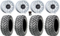 Pro 26" Black 14" Tires Rhino Chamber Mule Ceros Kawasaki Wheels Si FXT