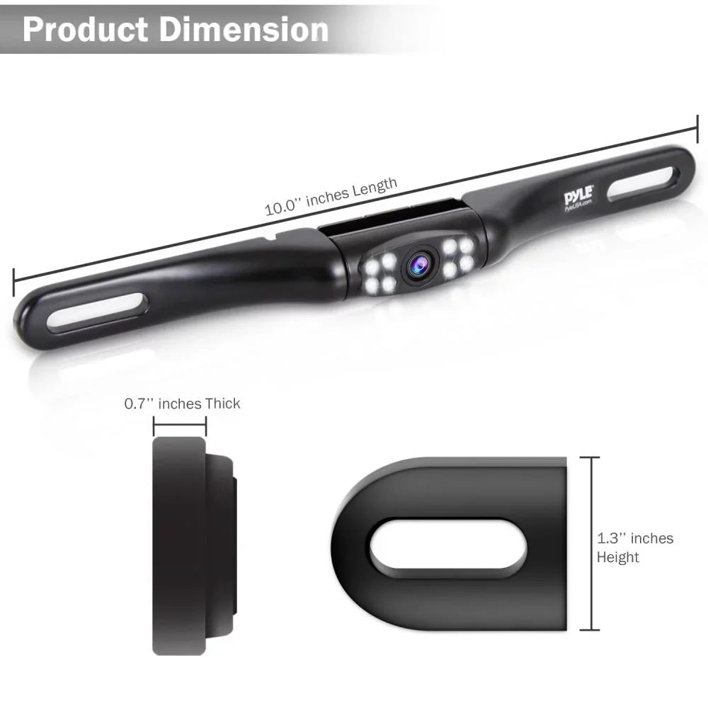 PLCM2710.5 Vision, Rear Reverse Cam, Night or Mountable, PYLE Camera, Backup Waterproof Parking Front Rear View -