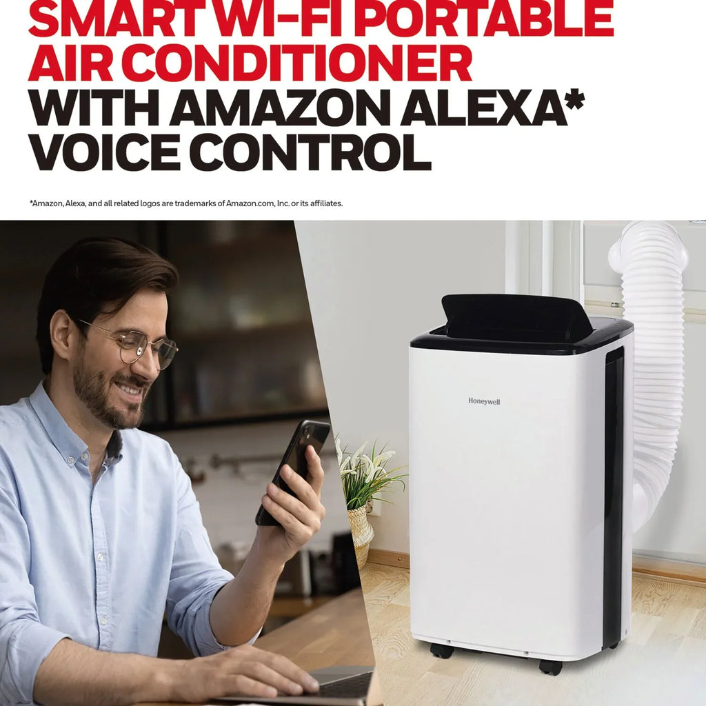 with Smart Honeywell WiFi BTU Dehumidifier Portable Air Control, 10,000 & HF0CESVWK6 Voice Conditioner