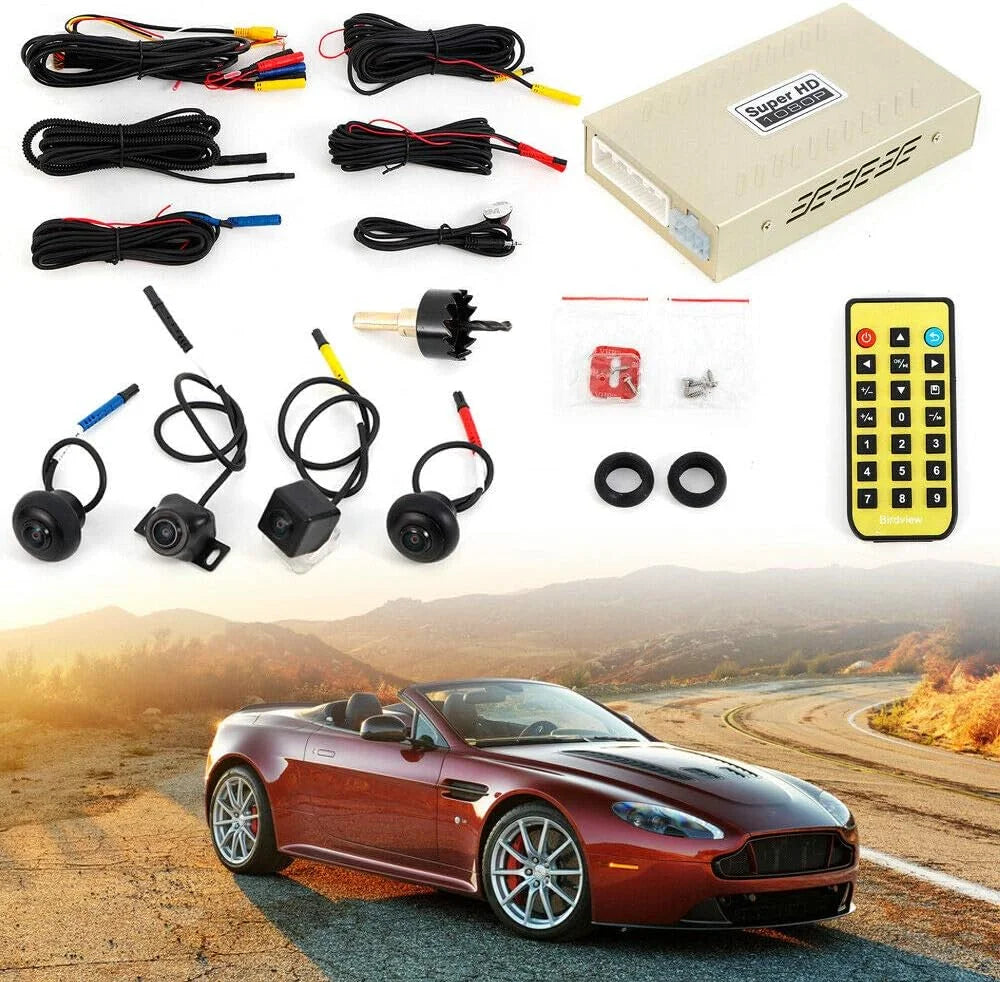 Car monitoring DVR Bird Camera System Surround TFCFL 360 View parking Backup Record