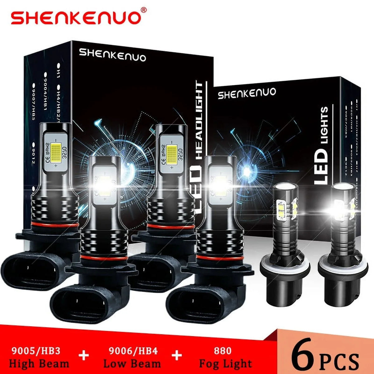 Lights Silverado Super For 6000K Bulbs Headlights 2000-2006 Chevy Bright 2000 2001 white 1999 6X Tahoe Kit LED 2002