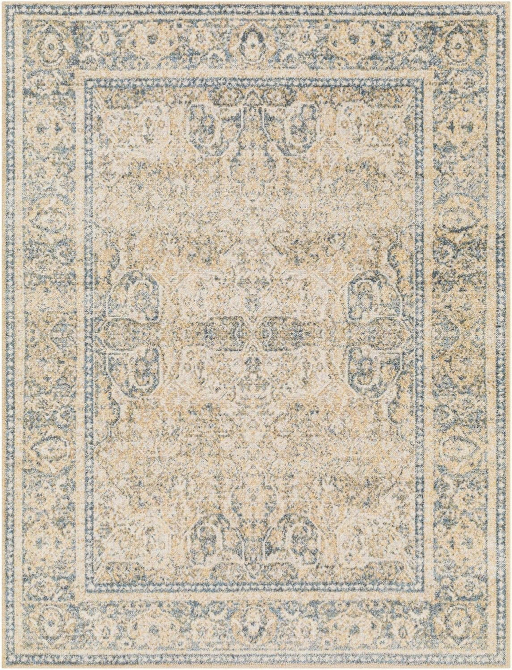 For Room, Machine Rug, Bedroom Blue Traditional X Living (2' Light East Carpet Area Or Rugs, Kitchen Washable) 3', Beige 2X3 Washable