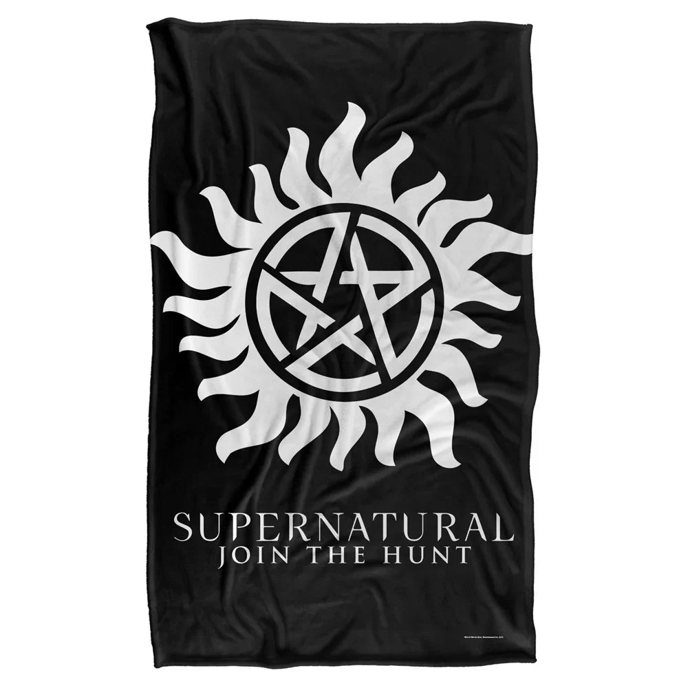 Supernatural Blanket Silky Super 58" Throw Anti-Possession 36" Soft Symbol x Touch