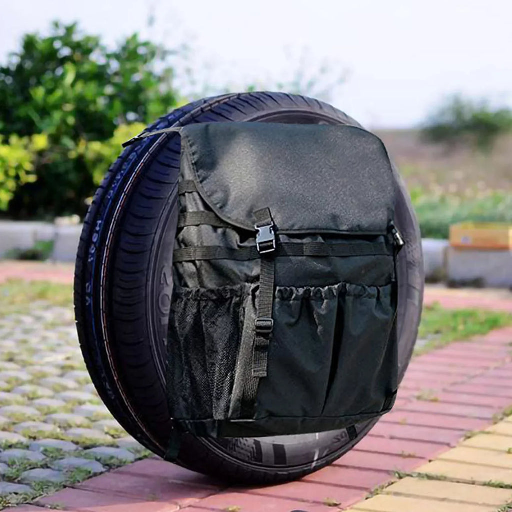 Tire Travel Storage - Spare Off-Road Bag Cargo Gear Car Trash for and Backpack and Multi-Pocket Organizer Camping