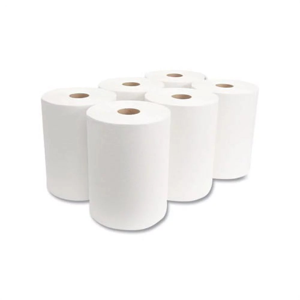 MORCON White, Towels ft, 6 800 x 10 10" Rolls/Carton TISSUE 1-Ply, Roll Inch