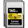 Memory Pro Card, of Pack 2 Lexar Type R900/W800 160GB CFexpress A Gold