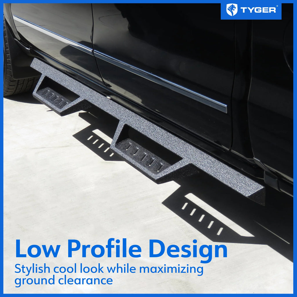 Compatible Drop Step LanderX Cab | | Chevy 2007-2019 LD Board Nerf 3500HD; Running 2019 / Silverado Limited 2007-2018 Side Auto Sierra with TG-LX3C82328 Crew Step Bars | 2500 Tyger 1500; GMC Rail