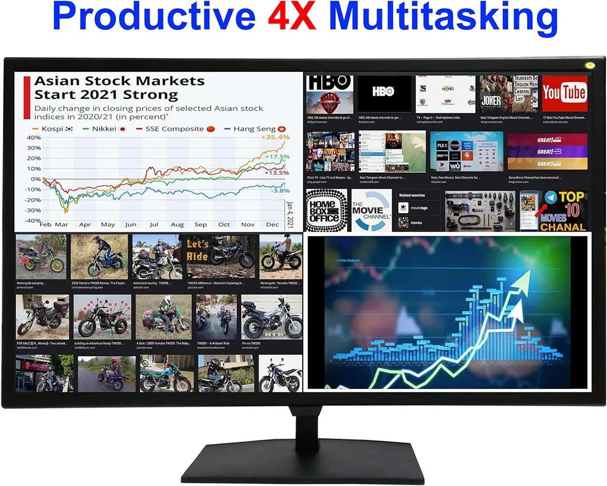 monitor 3840x2160 4K2K 4K 60Hz Supports Gaming Monitor 101AV UHD Security Display Pro Home 28" Office