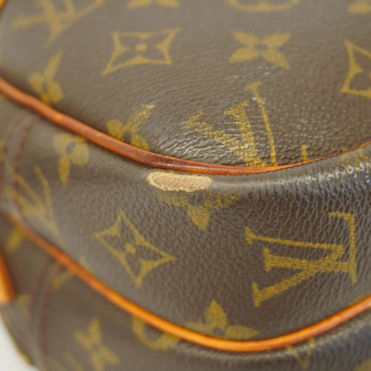 Louis (Good) PM Monogram Brown Reporter Bag Pre-Owned Ladies M45254 Vuitton Shoulder