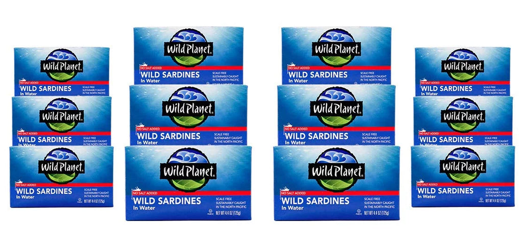 4.375 In Water - - Sardines 12 Oz. Of Case Wild Planet