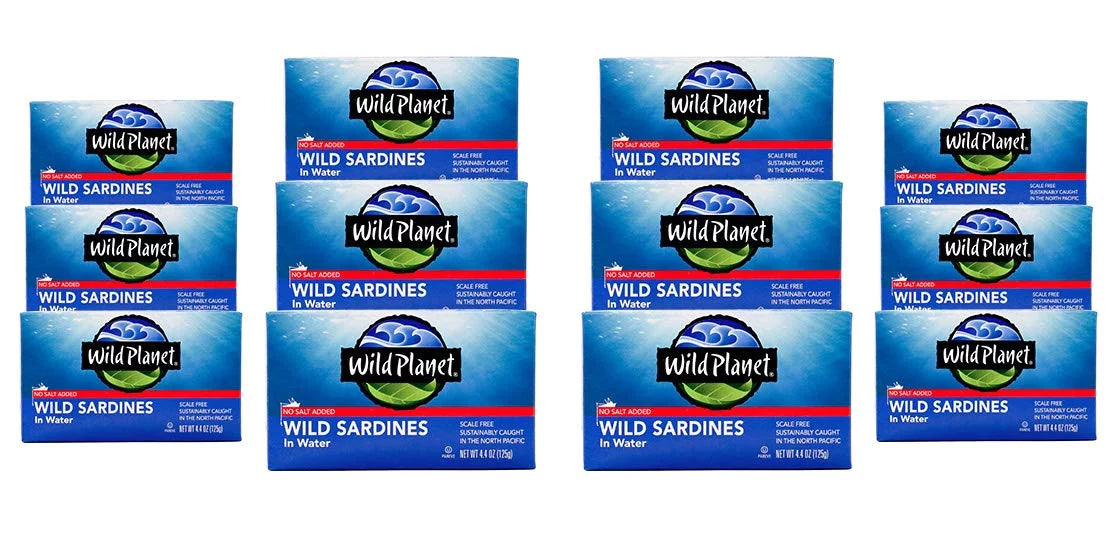 4.375 In Water - - Sardines 12 Oz. Of Case Wild Planet