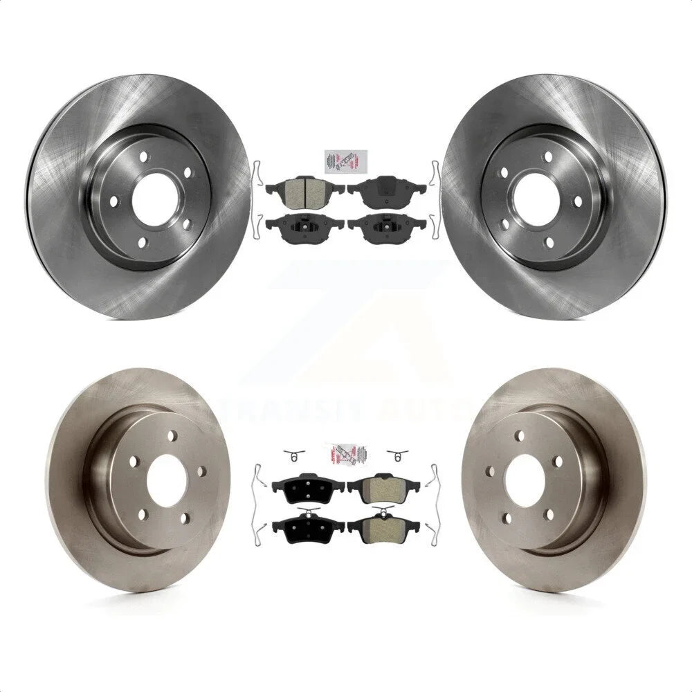 Front Disc - C-Max Transit K8A-102139 Pads Semi-Metallic Escape Brake Auto Ford Rotors And Rear Kit For