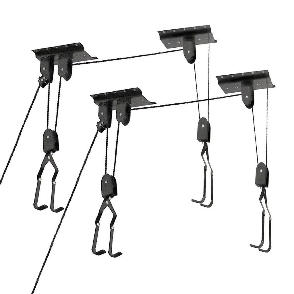 Hangers Ceiling 2 Storage, System Hoist Bike Lbs for TOOLS Mount Bike Pulley 55 Bike Garage for GREAT Set Of Storage Limit, WORKING Garage