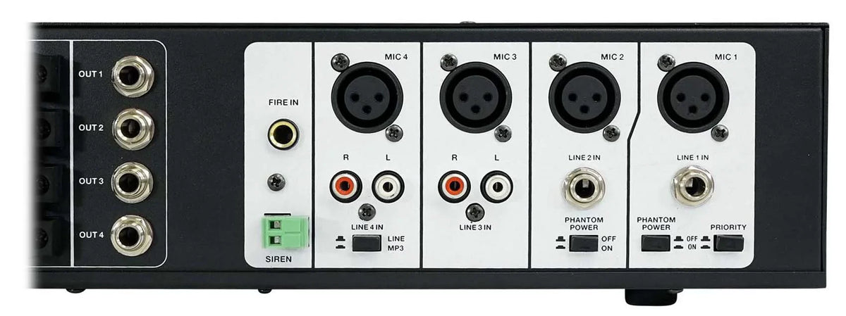 Commercial Speakers JBL Pendant Multi Amplifier+(6) Matrix White 4-Zone Source