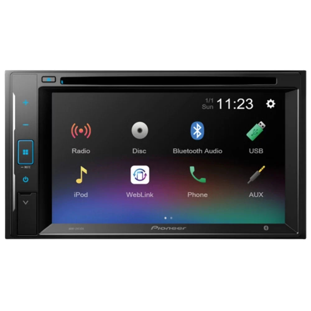 W/ for 2002-2009 AVH-241EX Bluetooth/Backup Car Pioneer KIT4860 Camera/Installation AM/FM 6.2" Receiver Chevy DIN DVD/CD Trailblazer Kit/in-Dash Double Stereo Digital with Touchscreen Bundle Media