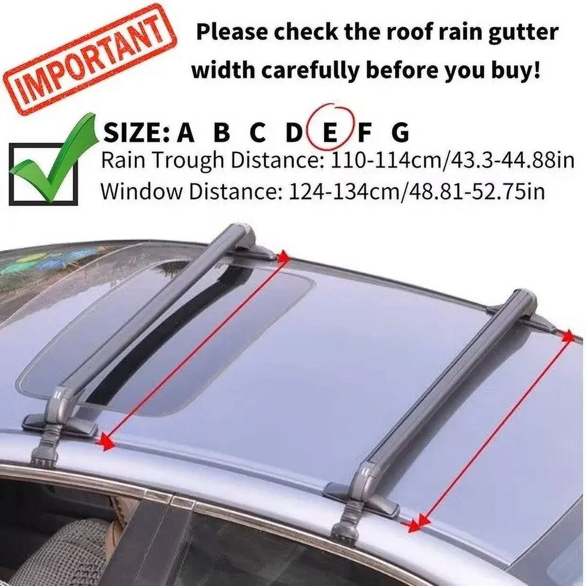 x Top 2 Car Baggage For Luggage Civic Honda Roof Luggage 2006-2020 TFCFL Rack Carrier