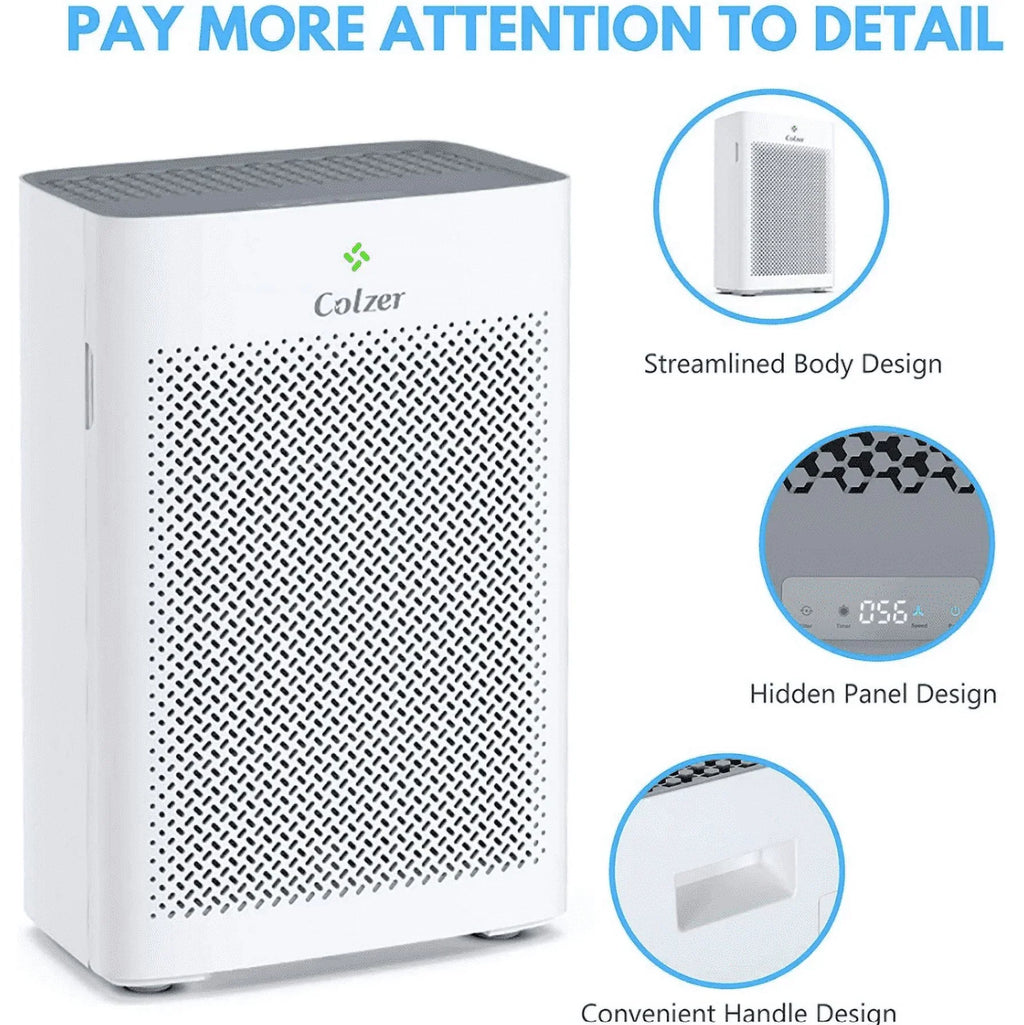 Colzer Box Air Composite Open With - Filter Hepa Purifier WHITE EPI-328