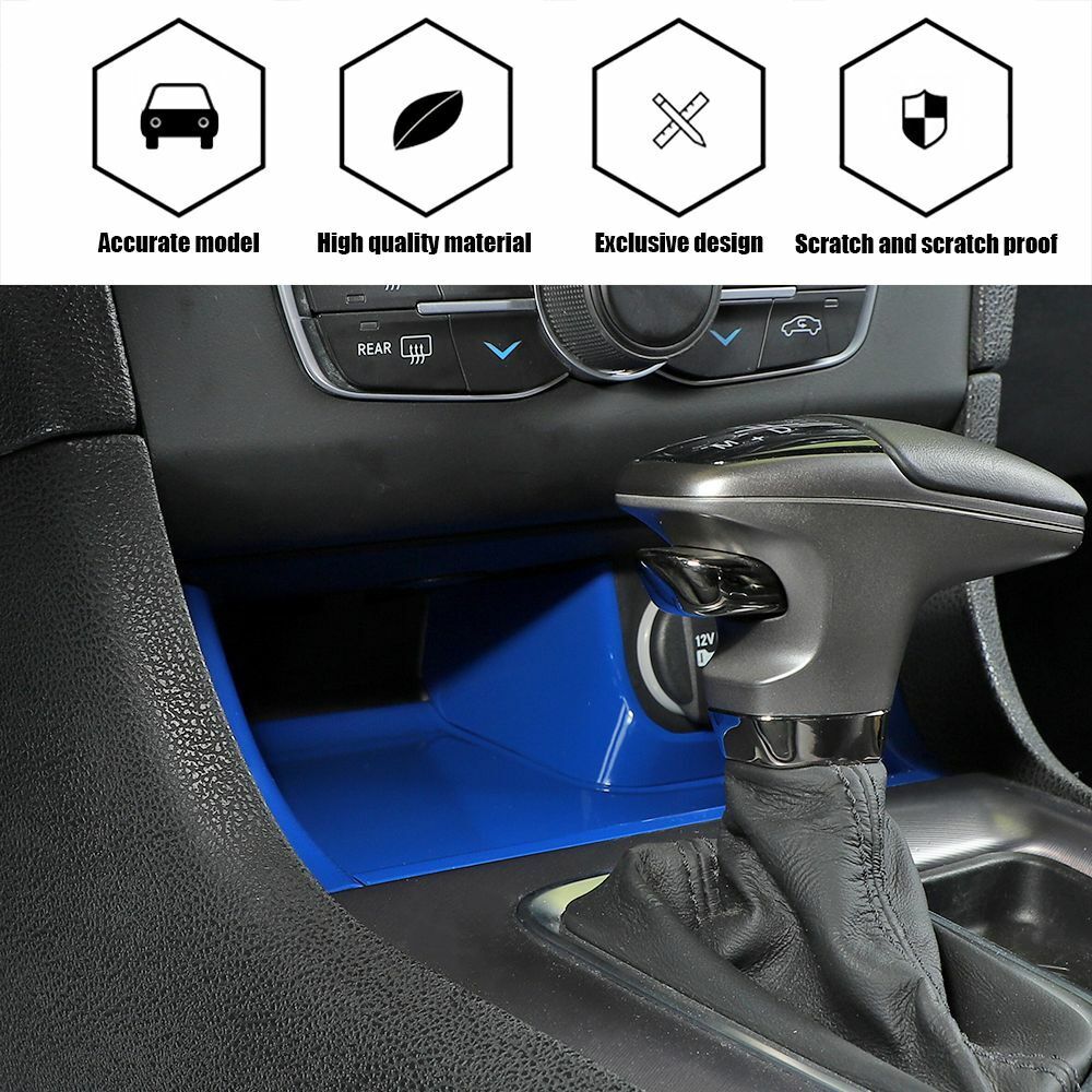 Console Shift ABS Center Blue Trim Storage Panel Teledu Gear