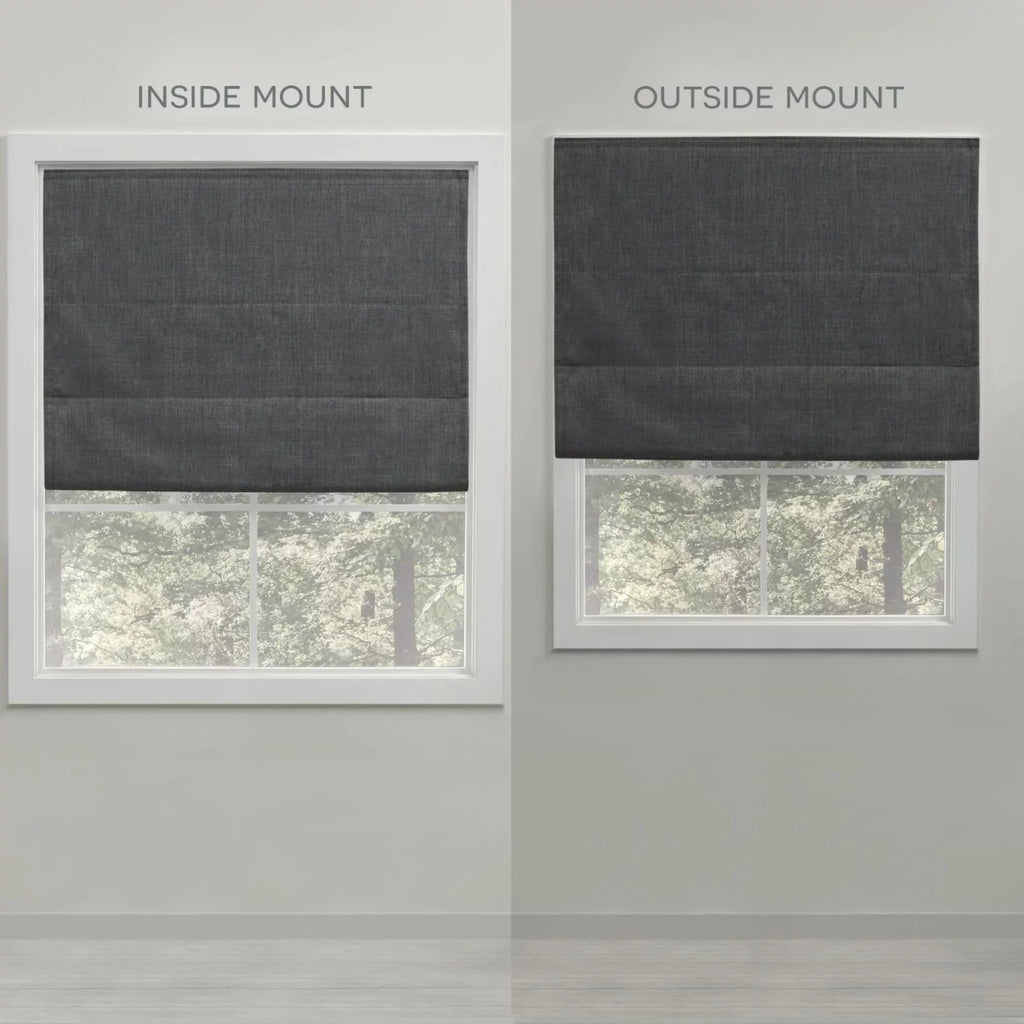 Roman 31"x64", Blackout Esme Home Exclusive Shade, Total White