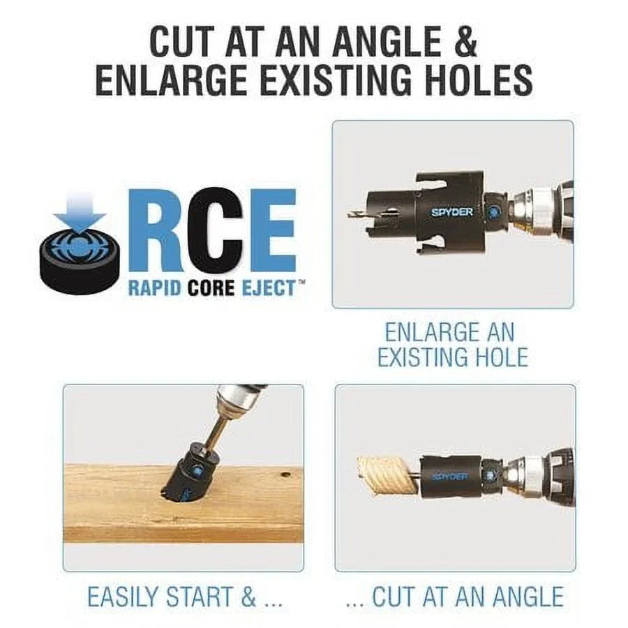 Spyder Hole Black Rapid Core 600034H 3 Carbide Tipped Eject Tungsten in. Saw,