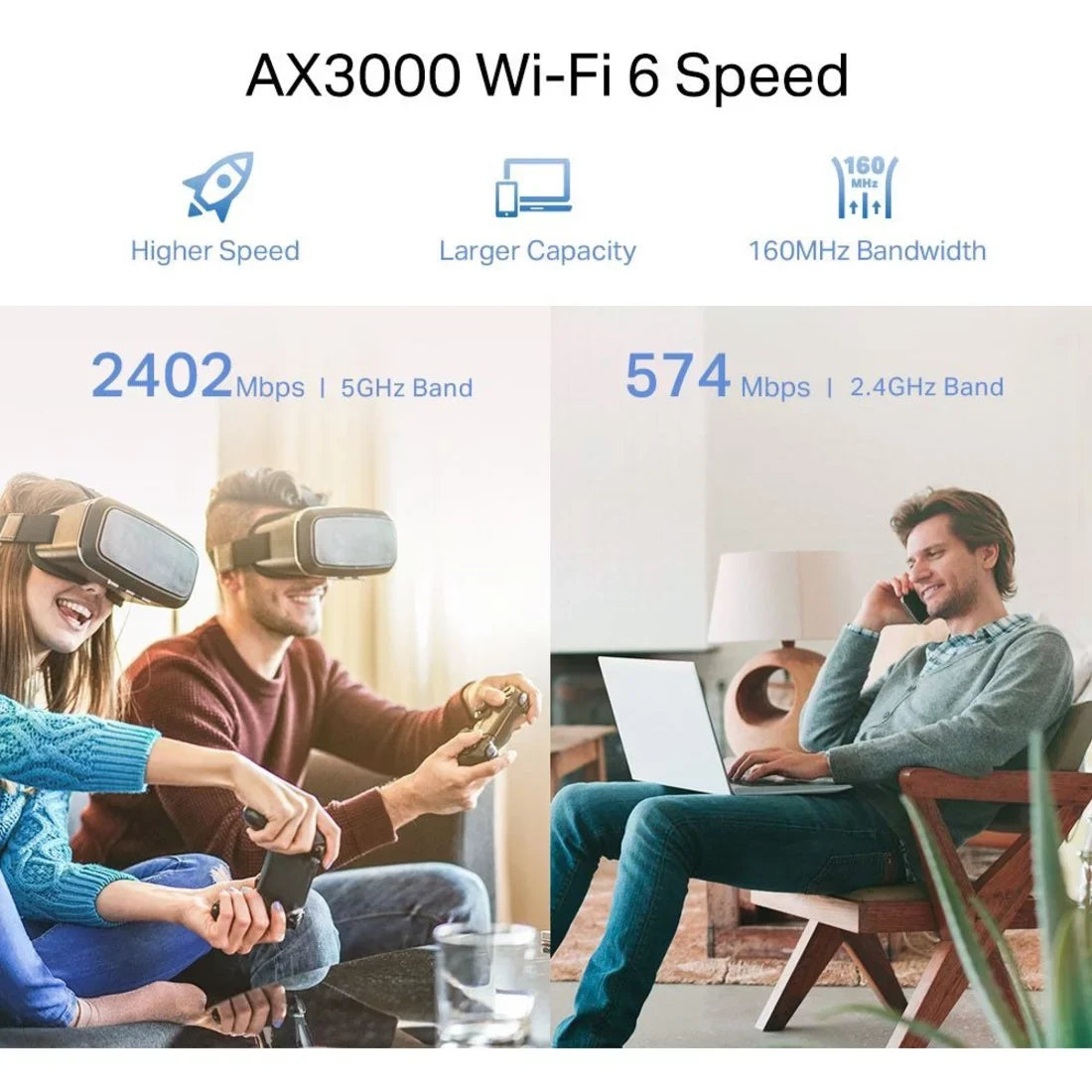 6 Extender AX3000 Mesh RE715X WiFi TP-Link