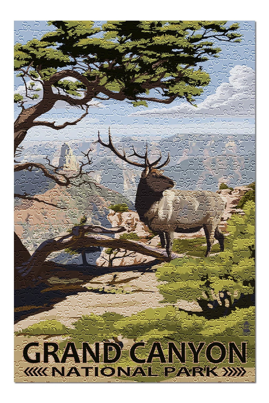 inches, Point Made Park, Arizona, Family, in for (19x27 Premium Puzzle National Jigsaw Canyon Elk Piece Grand and Imperial 500 and USA) Adults
