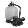 with 4500GPH 19" Set XtremepowerUS 1.5HP Pool Sand inch System Filter Multi-Port Pump Filter Aboveground