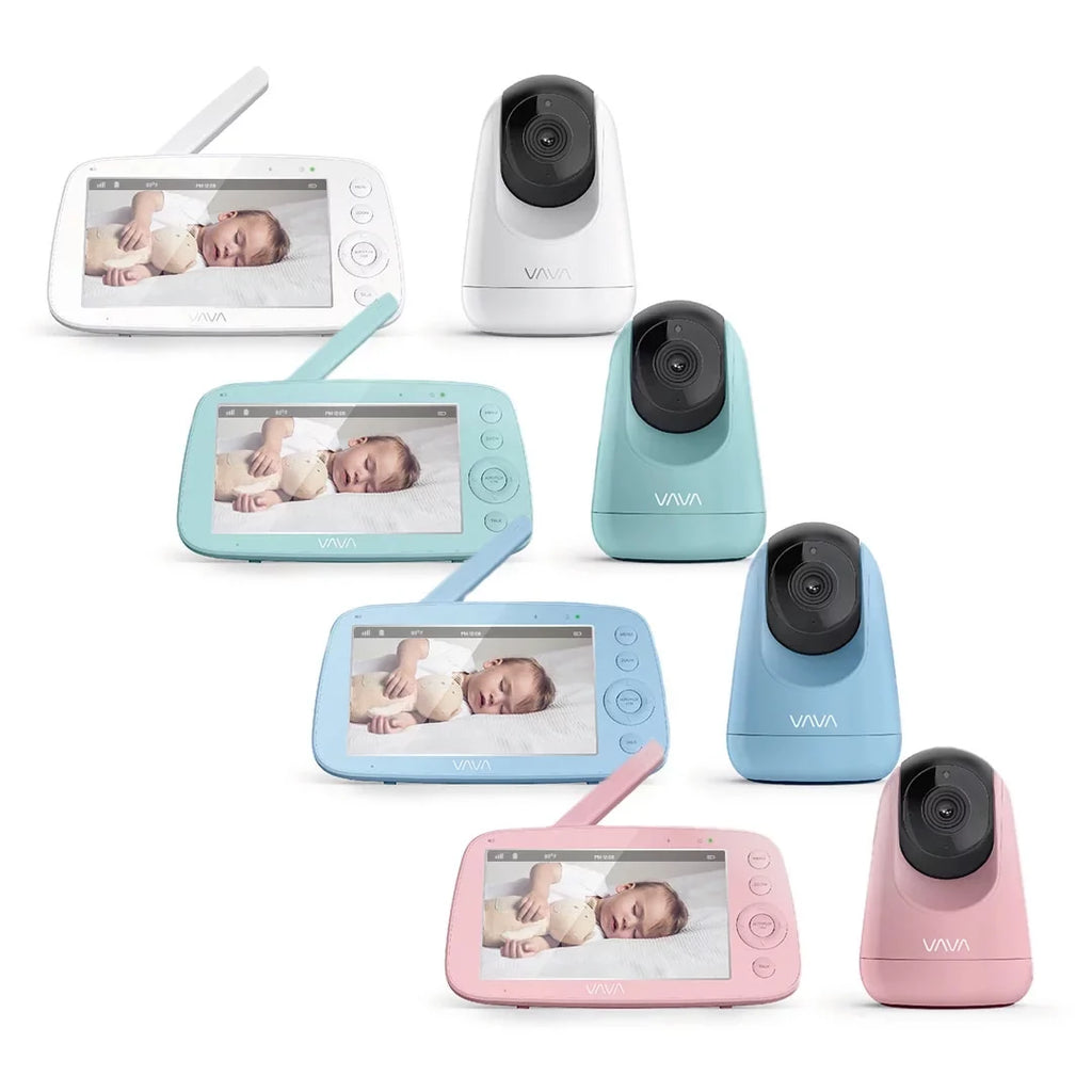 720P Audio, Monitor, Night 2-Way and Handheld Vision, Screen VAVA Baby Infrared Video Pink 5"