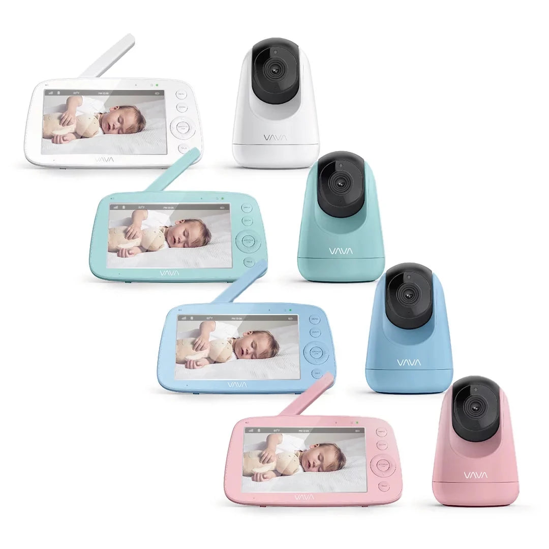 720P Audio, Monitor, Night 2-Way and Handheld Vision, Screen VAVA Baby Infrared Video Pink 5"
