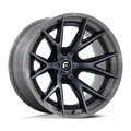 Brushed Gloss Catalyst FC402 Wheel 6x135 Fuel (-18mm) W/ Gray 20x10 Black FORGED