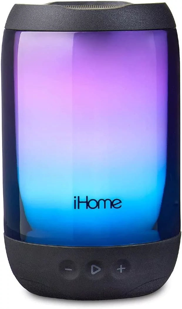 Waterproof iHome Speaker Bluetooth Speaker Lights, Portable Color-Changing with