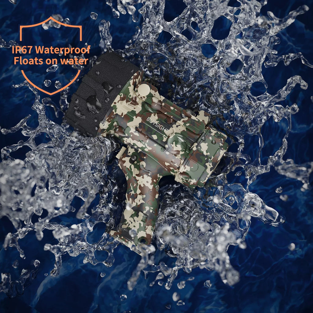BUYSIGHT Spotlight Flashlight Flashlight,120000 held Filter (Camouflage red Rechargeable lumens Green) Lamp Hunting Waterproof Spotlight with Hand