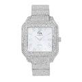 Glamour Beauty True Iced Crystal Watch, Timeless Testament to a Out Luxury Women's Classic-SLV) and Diamonds blinged-Out (L0513LA