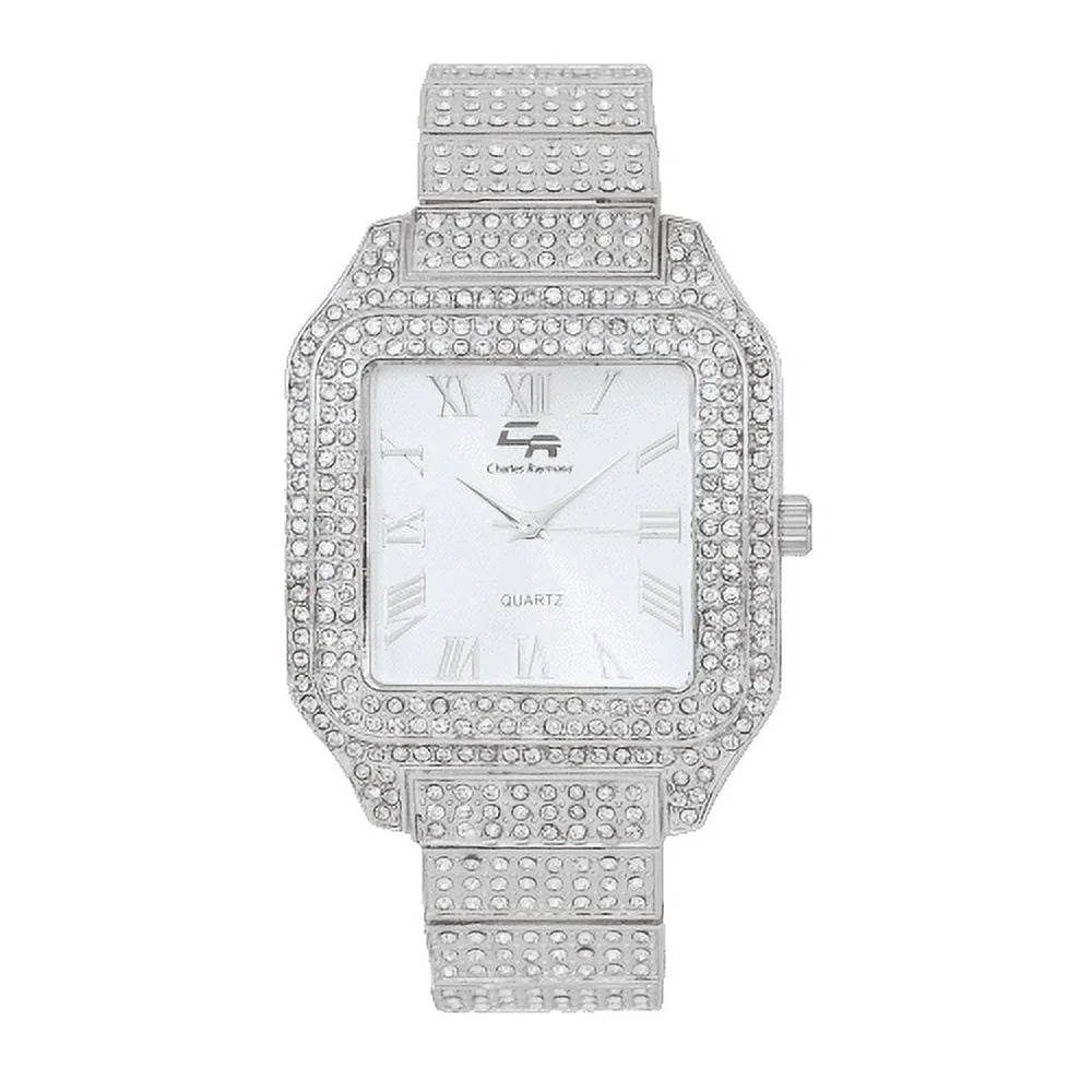 Glamour Beauty True Iced Crystal Watch, Timeless Testament to a Out Luxury Women's Classic-SLV) and Diamonds blinged-Out (L0513LA