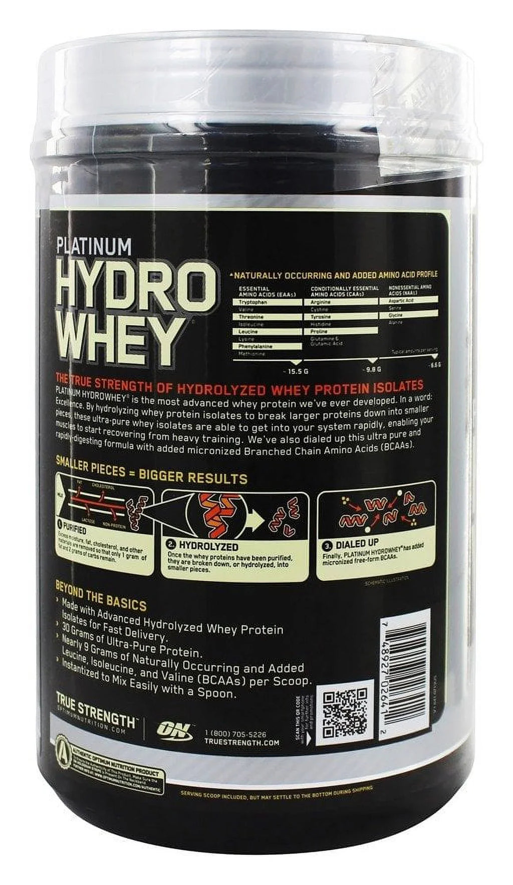 Whey, Optimum Whey 1.75 lb Platinum Hydro Hydro Nutrition